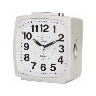 Afbeelding van Cetronic T0310S S Wekker Analoog Stil uurwerk Snooze Zilverkleurig