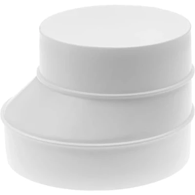 Afbeelding van Vent Systems Ø 150 tot 125 mm kanaal verloopstuk adapter connector fitting buis verhoging conus voor HVAC ventilatiesystemen ABS kunststof PVC 15 12 cm