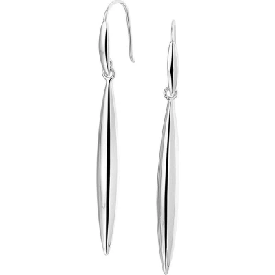 Afbeelding van Oorhangers Zilver Gerhodineerd Glanzend 56 mm x 5