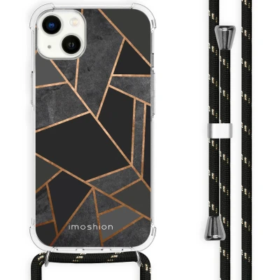Afbeelding van Apple iPhone 14 Plus Hoesje Kunststof iMoshion Softcase/Koordhoesje/Backcover Zwart Telefoonhoesje