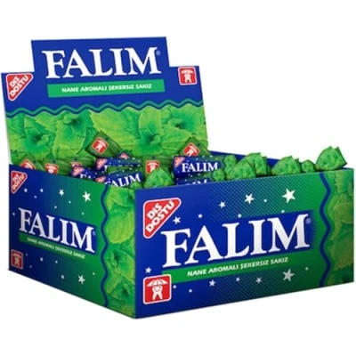 Afbeelding van Suikerloze Falim Plain Gum Muntsmaak 100 stuks Individueel verpakt door N/A