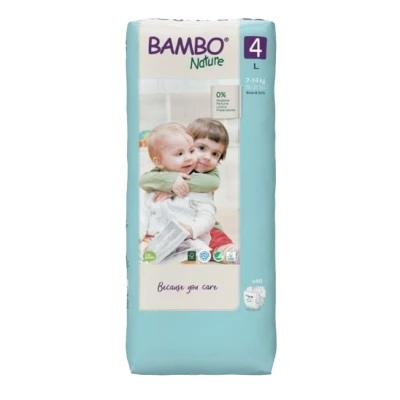 Afbeelding van 2x Bambo Nature Luiers Maat 4 (7 14 kg) 48 stuks