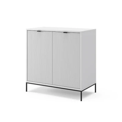 Afbeelding van Vicco Dressoir &quot;Eliza&quot;, Wit, 80 x 81.2 cm met 2 deuren