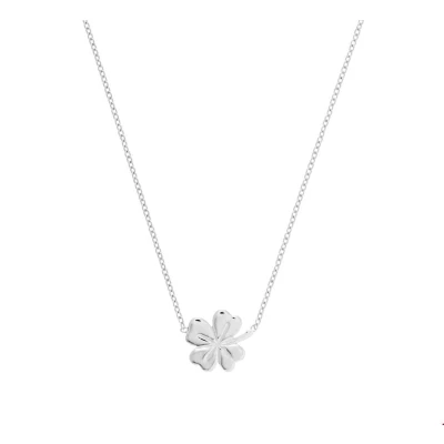 Afbeelding van Zilver Gerhodineerde Collier klaver 1 1324421