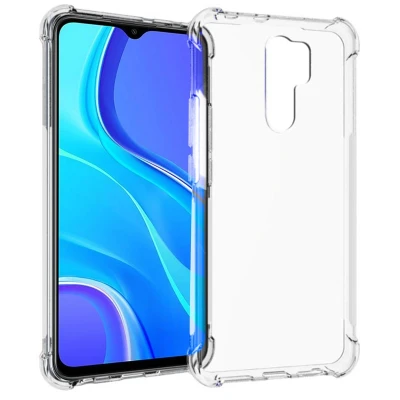 Afbeelding van Xiaomi Redmi 9 Hoesje Siliconen en TPU (zacht) iMoshion Softcase/Backcover Transparant Telefoonhoesje