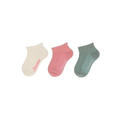 Afbeelding van Sterntaler Sneaker sokken 3 pack structuur ecru