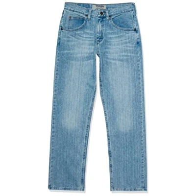 Afbeelding van Wrangler Authentics Klassieke Relaxed Fit Jean voor heren, Gebleekte Denim Flex, 37W x 32L
