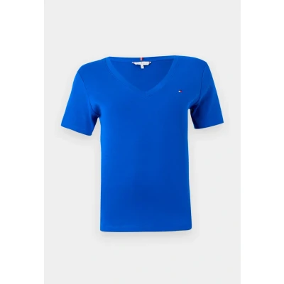 Afbeelding van Tommy Hilfiger SLIM CODY V NECK Tshirt basic, Dames, Maat: XXS, Blue