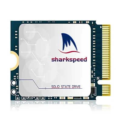 Afbeelding van SHARKSPEED M.2 2230 SSD 512 GB NVMe PCIe Gen 3.0 x4 interne solid state drive, compatibel met Steam Deck Microsoft Surface pro7+/proX/laptop3/laptop4/laptop Go Ultrabook (512GB, PCIe)