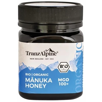Afbeelding van TranzAlpine Bio Organic Manuka Honey MGO 100+ 250 g