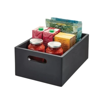 Afbeelding van Opbergbox Universeel Groot iDesign The Home Edit Zwart (38 x 25,5 cm)