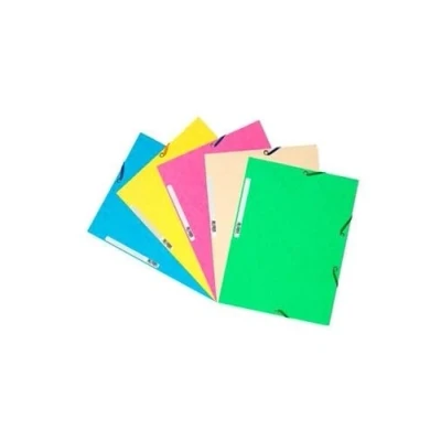Afbeelding van Map met 3 kleppen, elastiek, glanskarton 400 g/m² ® A4