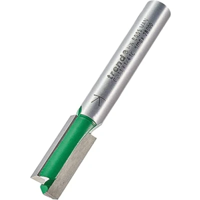 Afbeelding van Trend C011X1/4TC 1/4&quot;schacht rechte router Cutter bit diameter 7.9mm snijlengte 19.1mm wolfraamcarbide getipt, zilver, dia X&quot; x gesneden