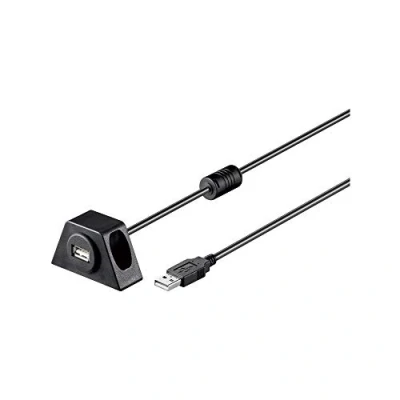 Afbeelding van Goobay USB2.0 AA 200 CLIP II, 2m, 2 m, USB A, Mâle/Femelle, Noir