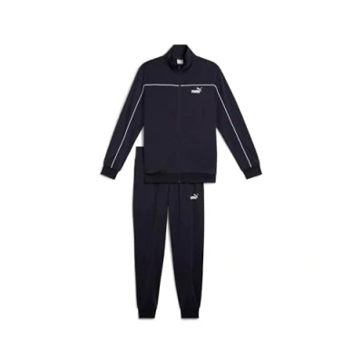 Afbeelding van Puma Piping SET Trainingspak, Heren, Maat: Small, New navy
