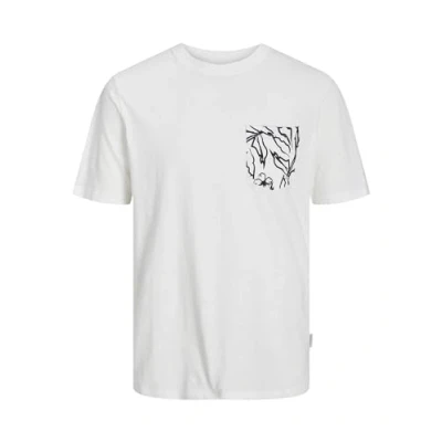 Afbeelding van Jack &amp; Jones Tshirt print, Heren, Maat: Large, Cloud dancer