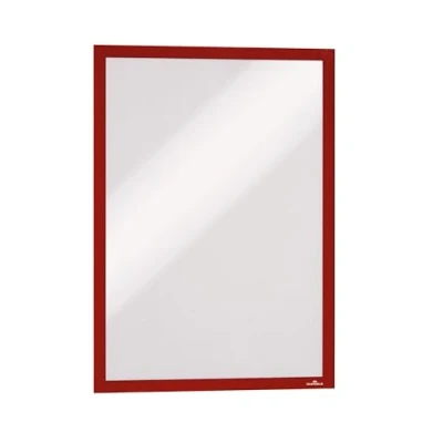 Afbeelding van Durable 488303 Infokader Duraframe (A3, zelfklevend met magnetische sluiting) 6 stuks, rood