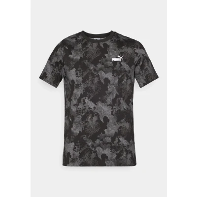 Afbeelding van Puma CAMO TEE Tshirt print, Heren, Maat: XL, Black