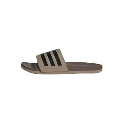 Afbeelding van adidas Uniseks Volwassen Adilette Comfort Slides, blanch cargo/core black/earth strata, 47 EU