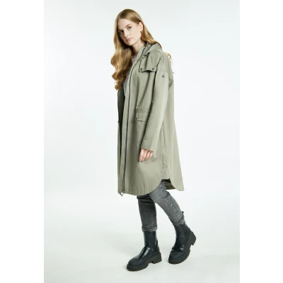 Afbeelding van DREIMASTER Vintage Dames Parka M / Olijf 50% Katoen Polyester