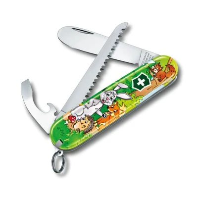 Afbeelding van My First Victorinox Kindermes Set Konijn Bosdieren