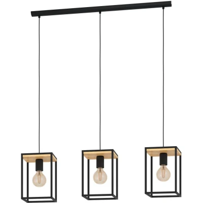Afbeelding van EGLOÂ LibertadÂ HanglampÂ Â E27Â 88Â cmÂ Zwart/Bruin