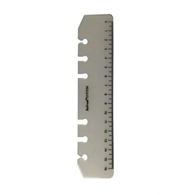Afbeelding van bind 103 1, liniaal 15 cm, centimetermaat om in te heffen, A6 systeemmap, transparant