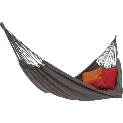 Afbeelding van Benson Hangmat met Karabijnhaak Compleet 200 x 100 cm Grijs
