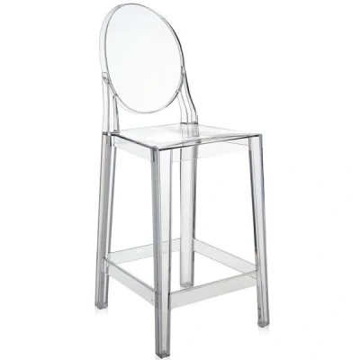 Afbeelding van Kartell One More Please Rond Low Transparant Barkruk