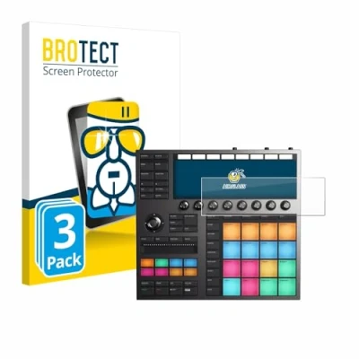 Afbeelding van BROTECT Screenprotector voor Native Instruments Maschine + Folie Beschermfolie Beschermglas transparant (3 Stuks)