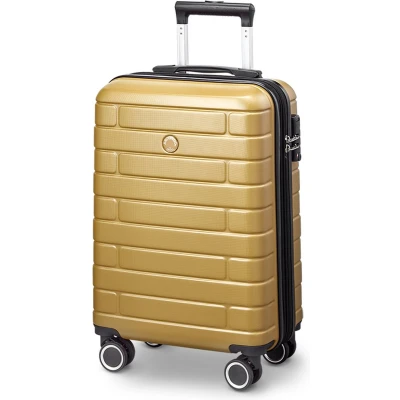 Afbeelding van Arogado by Jump Handbagage 55 cm 4 Wielen TSA Cijferslot Expandable Mosterd Geel