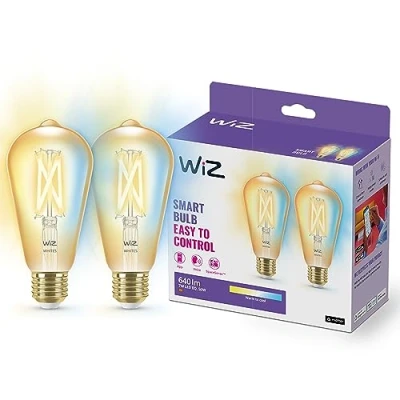 Afbeelding van WIZ Edison Filament 2 pack E27 50 W Goud
