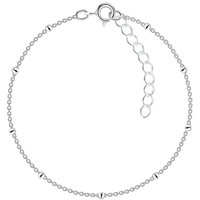 Afbeelding van JoyS Zilveren armband schakel satellite (met bolletjes / balletjes) 15 cm + 3 extension sterling zilver 925