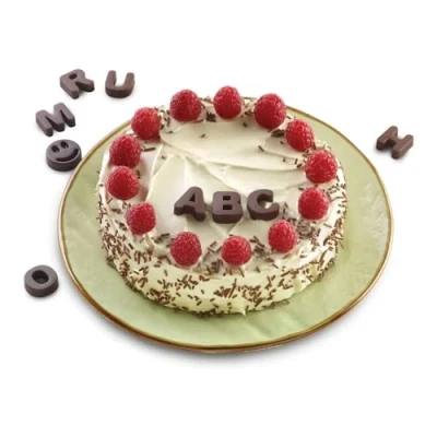 Afbeelding van Silikomart Chocoladevorm Alfabet