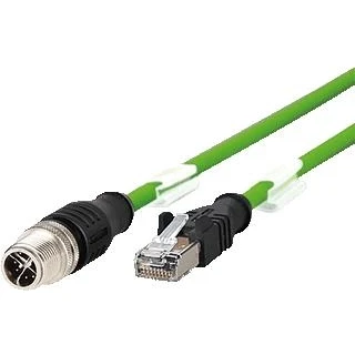 Afbeelding van Metz m12 x rj45 2m patchkabel 142m2x15020