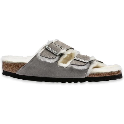Afbeelding van Birkenstock Muiltjes, Maat: 41, Stonecoin Veloursleer