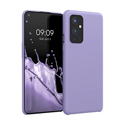 Afbeelding van kwmobile telefoonhoesje geschikt voor OnePlus 9 (EU/NA Version) Hoesje met siliconen coating Smartphone case in violet lila
