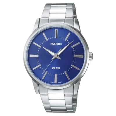 Afbeelding van Casio Horloge, Maat: One Size, Silberfarben/blau