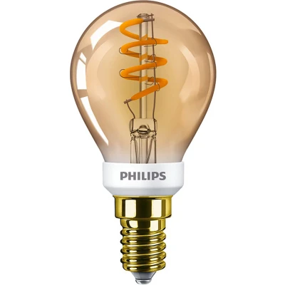 Afbeelding van Philips MasterValue E14 LED Kogellamp 2.6 15W Goud Extra Warm Wit