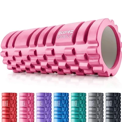 Afbeelding van Core Balance gestructureerde fasciarol voor massage, triggerpunttherapie, fitness, fysio en revalidatie