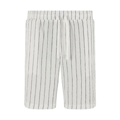 Afbeelding van Urban Classics Striped Shorts, Heren, Maat: 4XL, Offwhite black