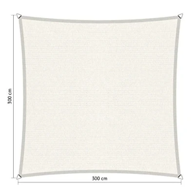 Afbeelding van Shadow comfort schaduwdoek vierkant 3 x m Arctic White