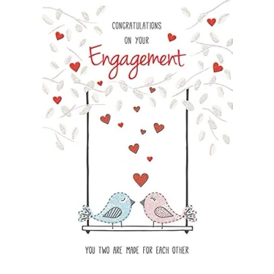 Afbeelding van Modern Engagement Card 7 x 5 inch Piccadilly Greetings