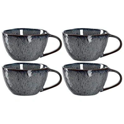 Afbeelding van Koffiekop Leonardo Matera Grijs 290ml (4 Delig)
