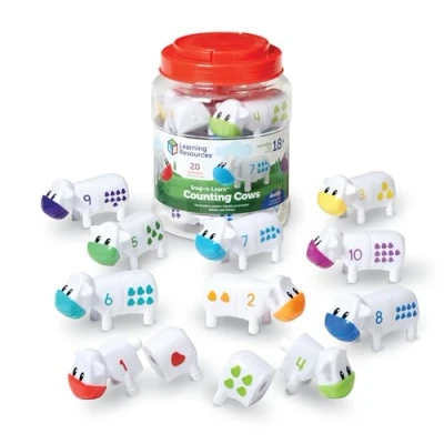 Afbeelding van Learning Resources 1 2 3 Counting Cows Wit 20 delig