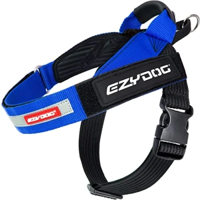 Afbeelding van EzyDog Express Reflecterend Hondentuig Honden Harnas L Blauw