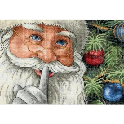 Afbeelding van DIMENSIONS Santa&#039;s Secret, Katoen, Veelkleurig, 18 x 13 cm
