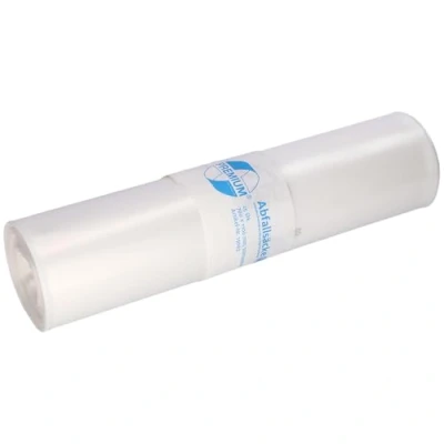 Afbeelding van Afvalzakken DEISS PREMIUM transparant 60 my 120 l