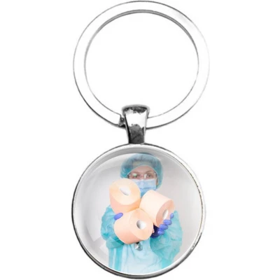 Afbeelding van Sleutelhanger Glas Wc Papier