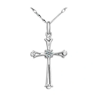 Afbeelding van Kruis Ketting met Zirkonia Halsketting